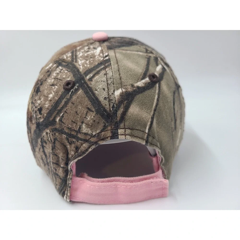 Women Team Realtree‎ Camo Adjustable Hat Cap Hunt Fish Outdoors Farm Brown Pink
